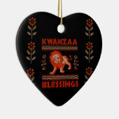 Kwanzaa-Löwe Keramikornament (Rechts)