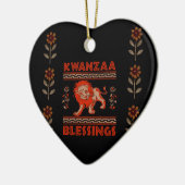 Kwanzaa-Löwe Keramikornament (Links)
