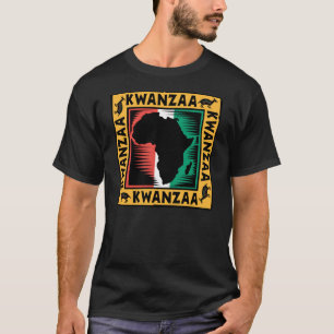 Kwanzaa mit Afrika T-Shirt