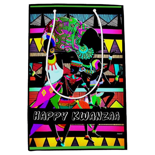Kwanzaa Mittlere Geschenktüte (Vorderseite)