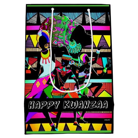 Kwanzaa Mittlere Geschenktüte (Rückseite)