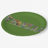 Kwanzaa-Multi Pappteller (Schrägansicht)