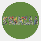 Kwanzaa-Multi Runder Aufkleber (Vorderseite)
