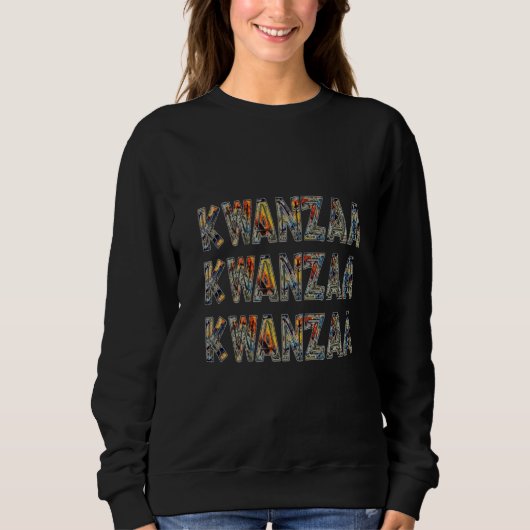 Kwanzaa- Multi (schwarz) Sweatshirt (Vorderseite)