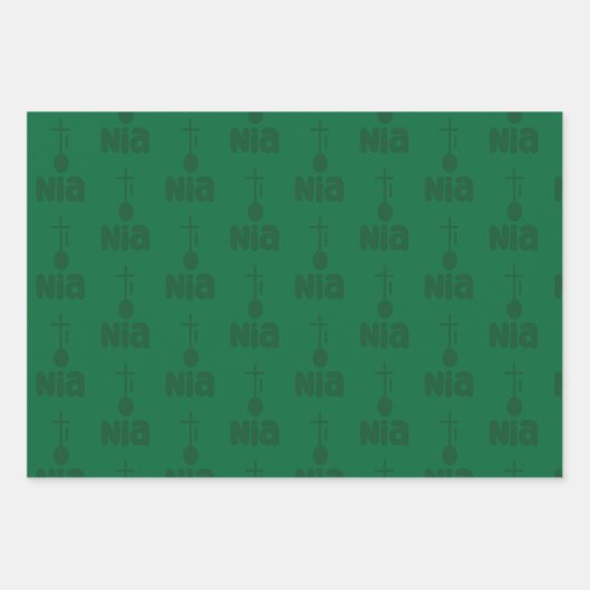 Kwanzaa Nia Wrapping Papr Geschenkpapier Set (Vorderseite 3)