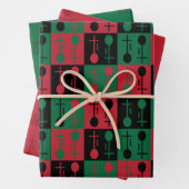Kwanzaa Nia Wrapping Papr Geschenkpapier Set (Beispiel)