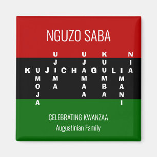 KWANZAA Pan African Crossword Magnet