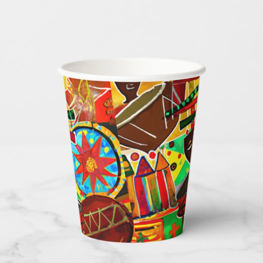 Kwanzaa Pappbecher (Rückseite)