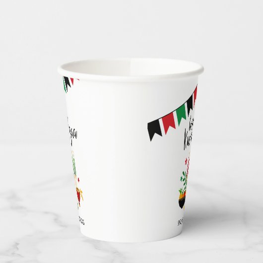 Kwanzaa Pappbecher (Links)