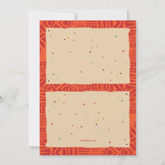 Kwanzaa Party Einladung (Rückseite)