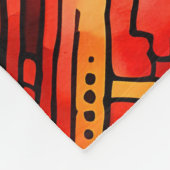 Kwanzaa Pattern Fleece Blanket (Ecke)