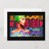Kwanzaa Postkarte (Vorne/Hinten)