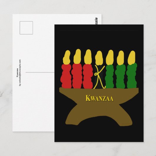 Kwanzaa Postkarte (Vorne/Hinten)