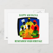 Kwanzaa Postkarte (Vorne/Hinten)
