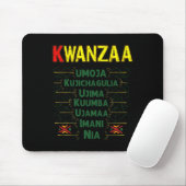 Kwanzaa Principles feiert Afrikanisch Amerikanisch Mousepad (Mit Mouse)