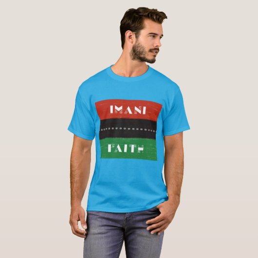 Kwanzaa Principles Imani | Glaube T-Shirt (Vorne ganz)
