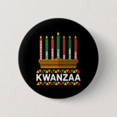 Kwanzaa Principles Kwanzaa Candles Kinara Pan Afri Button (Vorderseite)