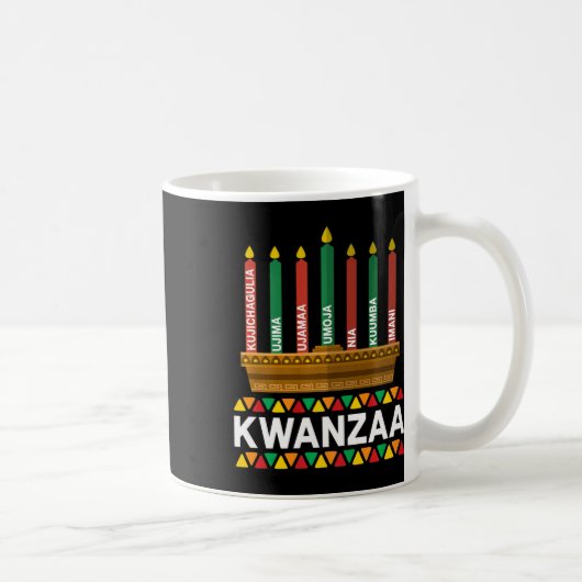 Kwanzaa Principles Kwanzaa Candles Kinara Pan Afri Kaffeetasse (Rechts)