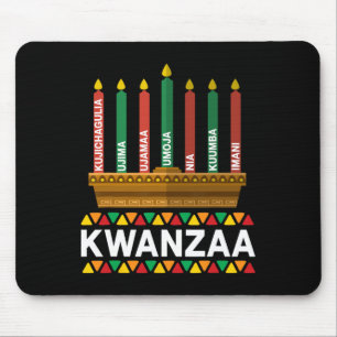 Kwanzaa Principles Kwanzaa Candles Kinara Pan Afri Mousepad