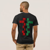 Kwanzaa Principles Red Black Green Text T-Shirt (Schwarz voll)