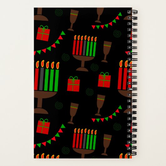 Kwanzaa Print Notebook Notizblock (Rückseite)