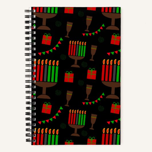 Kwanzaa Print Notebook Notizblock (Vorderseite)