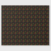 Kwanzaa Print Wrapping Paper Geschenkpapier (Flach)