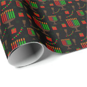 Kwanzaa Print Wrapping Paper Geschenkpapier (Rolleneckpunkt)