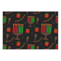 Kwanzaa Print Wrapping Paper