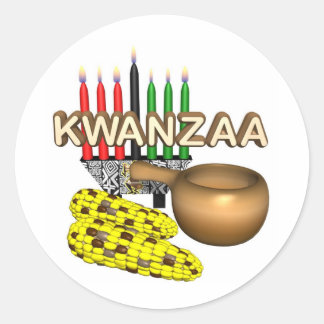 Kwanzaa Purpose Urlaub Runder Aufkleber