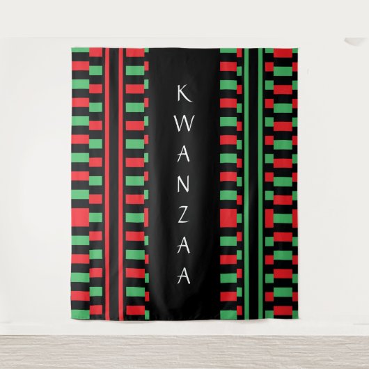 Kwanzaa Red Black Green Celebration Wandteppich (Vorderseite)