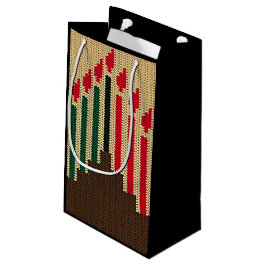 Kwanzaa Red Black Green Crochet Print Kleine Geschenktüte