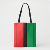 Kwanzaa Red Black Green Kinara Striptes Muster Tasche (Vorderseite)