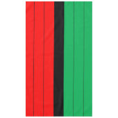 Kwanzaa Red Black Green Kinara Striptes Muster Tischdecke (Vorderseite)