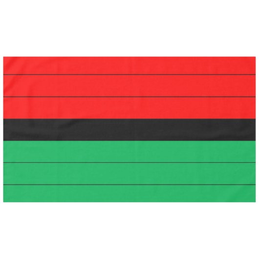 Kwanzaa Red Black Green Kinara Striptes Muster Tischdecke (Vorderseite (Horizontal))
