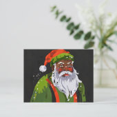 Kwanzaa santa postkarte (Stehend Vorderseite)