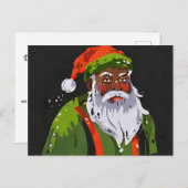 Kwanzaa santa postkarte (Vorne/Hinten)