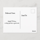 Kwanzaa santa postkarte (Rückseite)