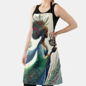 Kwanzaa Schöne Frau mit Kinara Schürze (InSitu)