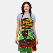 Kwanzaa Schürze (Getragen)