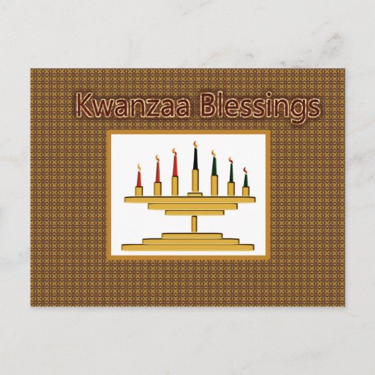 Kwanzaa Segen Postkarte (Vorderseite)