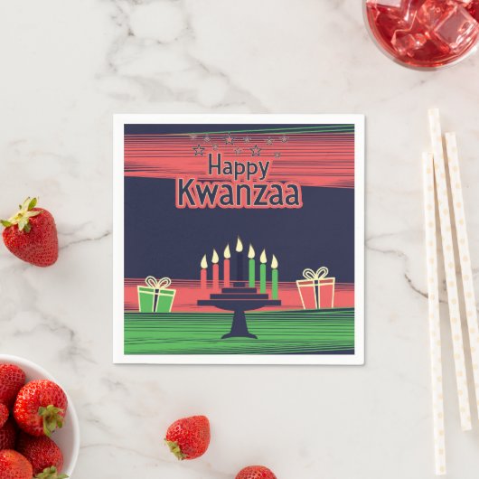 Kwanzaa Serviette (Beispiel)