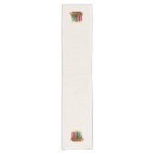 Kwanzaa Seven Candle Table Runner Kurzer Tischläufer (Vorderseite)