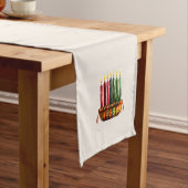 Kwanzaa Seven Candle Table Runner Kurzer Tischläufer (Beispiel)