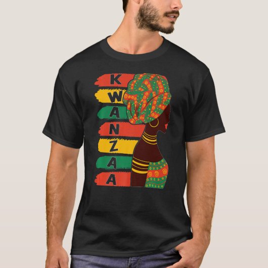 Kwanzaa Seven Principles African American Women Wi T-Shirt (Vorderseite)