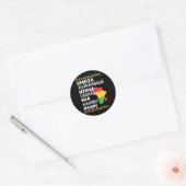 Kwanzaa Seven Principles African Map Black Pride Runder Aufkleber (Umschlag)