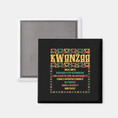 Kwanzaa Seven Principles Umoja Faith Graphic Magnet (Vorderseite/Rückseite)