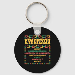 Kwanzaa Seven Principles Umoja Faith Graphic Schlüsselanhänger
