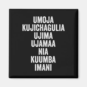 Kwanzaa - Sieben Grundsätze Magnet