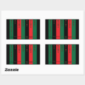 Kwanzaa Sieben Principles Sticker (Blatt)